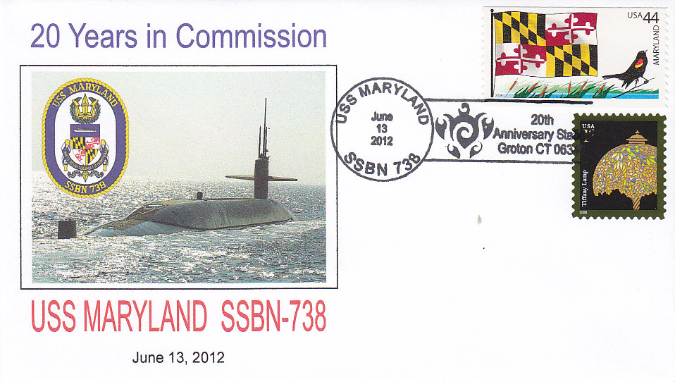 USS MARYLAND SSBN-738 20th Anniversary Groton