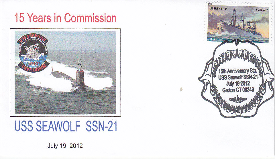 Beleg USS SEAWOLF SSN-21 15 Jahre im Dienst