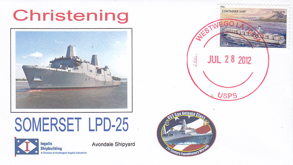 Beleg USS SOMERSET LPD-25 Christening