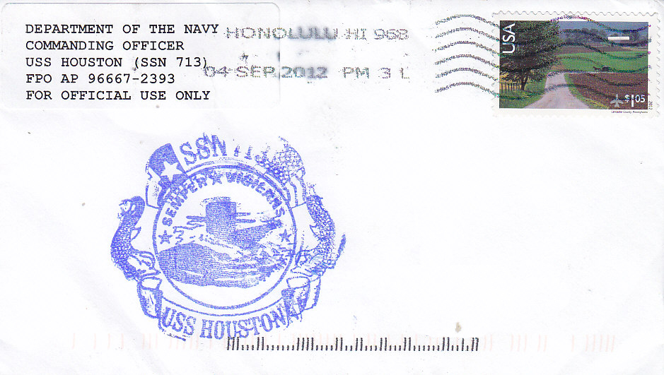 Beleg USS HOUSTON SSN-713