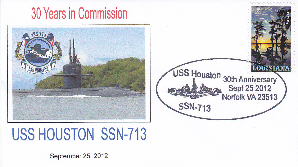 Beleg USS HOUSTON SSN-713 30 Jahre im Dienst
