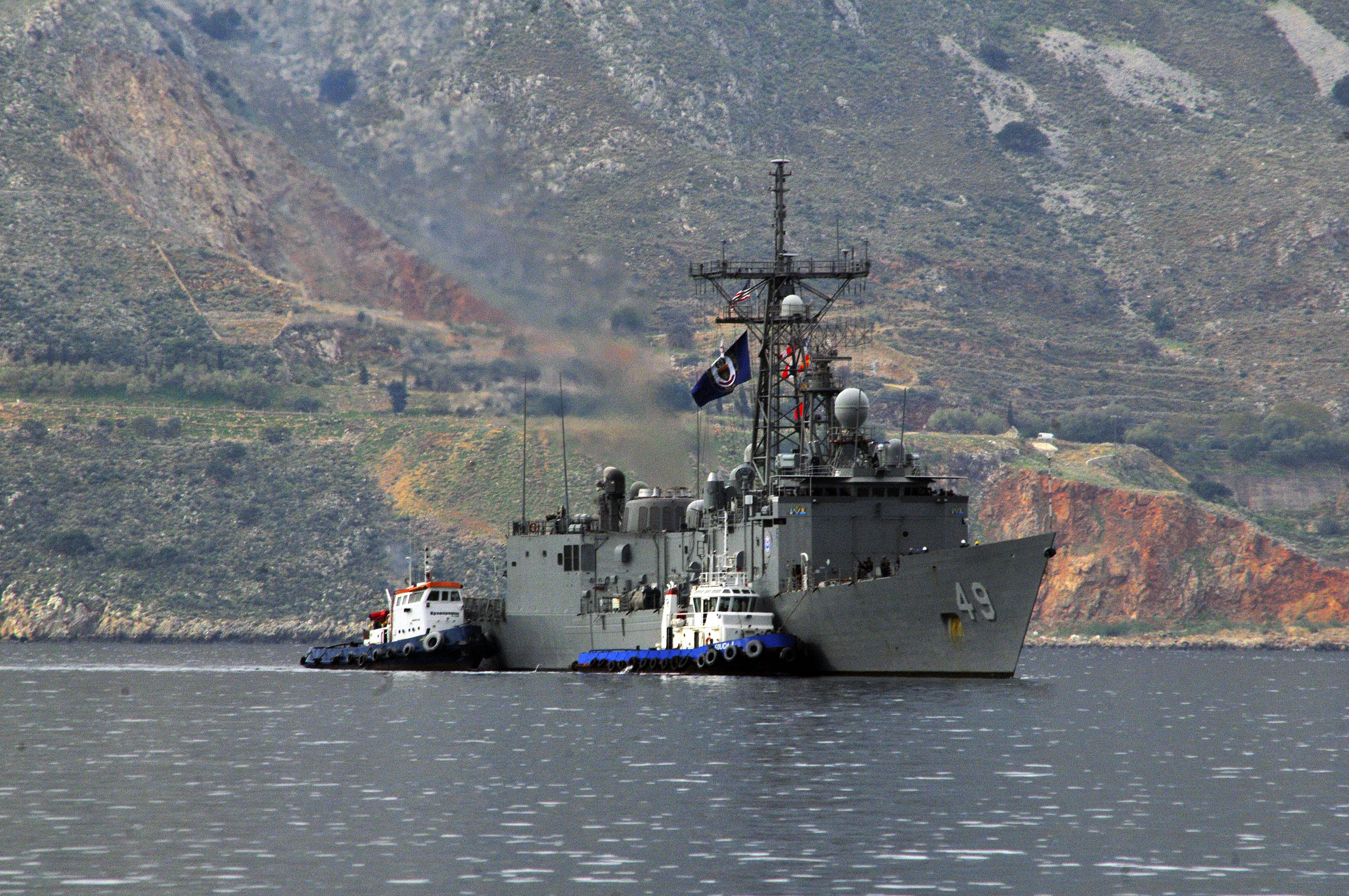 USS ROBERT G. BRADLEY FFG-49 Souda Bucht, Kreta 13.11.2012Bild: U.S. Navy