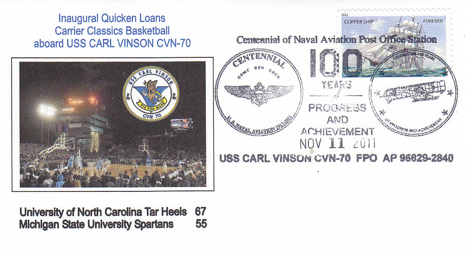 Beleg USS CARL VINSON CVN-70 Basketball