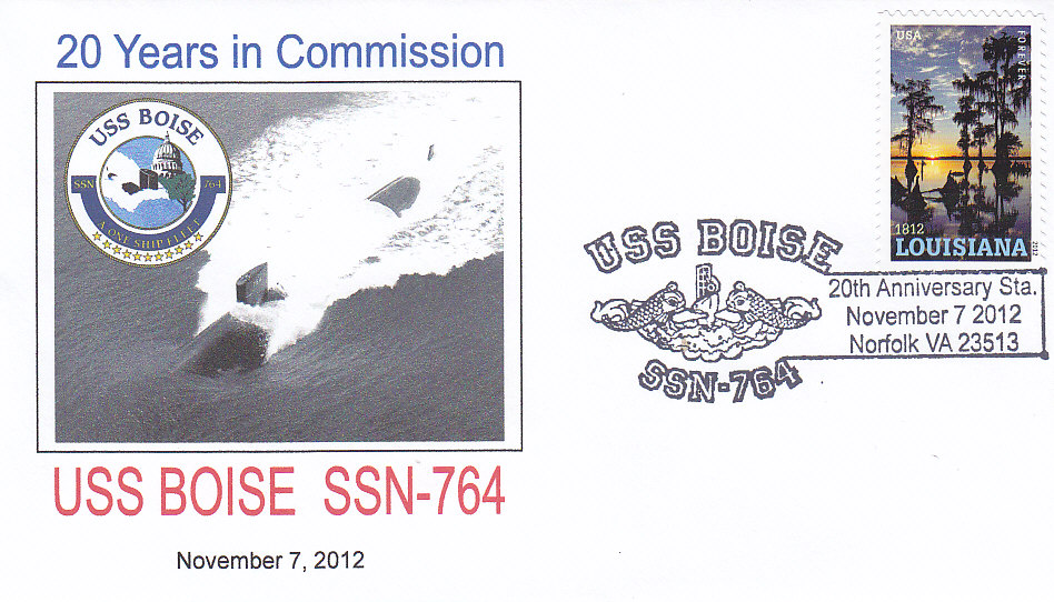 Beleg USS BOISE SSN-764 20 Jahre im Dienst