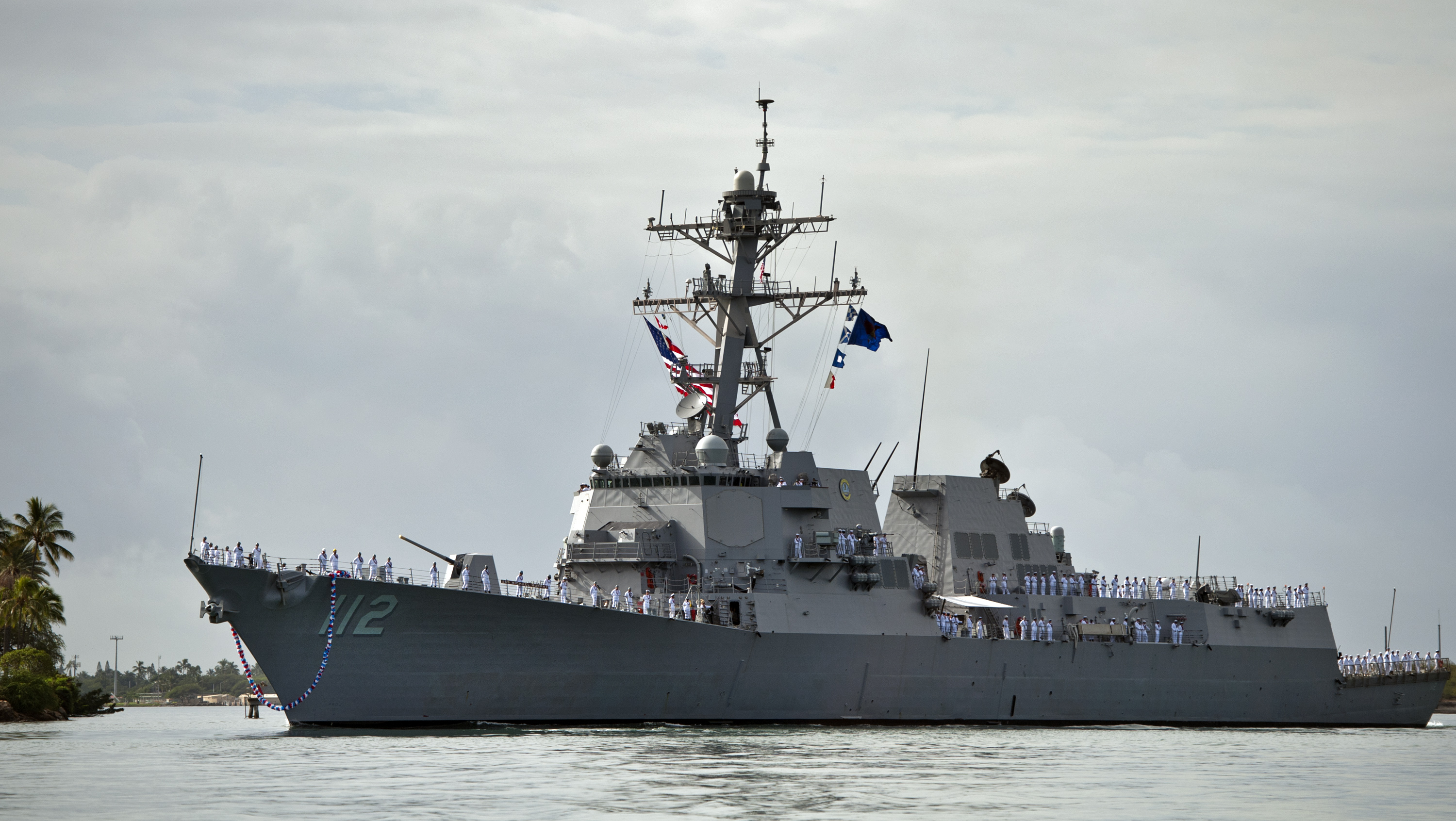 USS MICHAEL MURPHY DDG-112 Einlaufen Pearl Harbor am 21.11.2012Bild: U.S. Navy