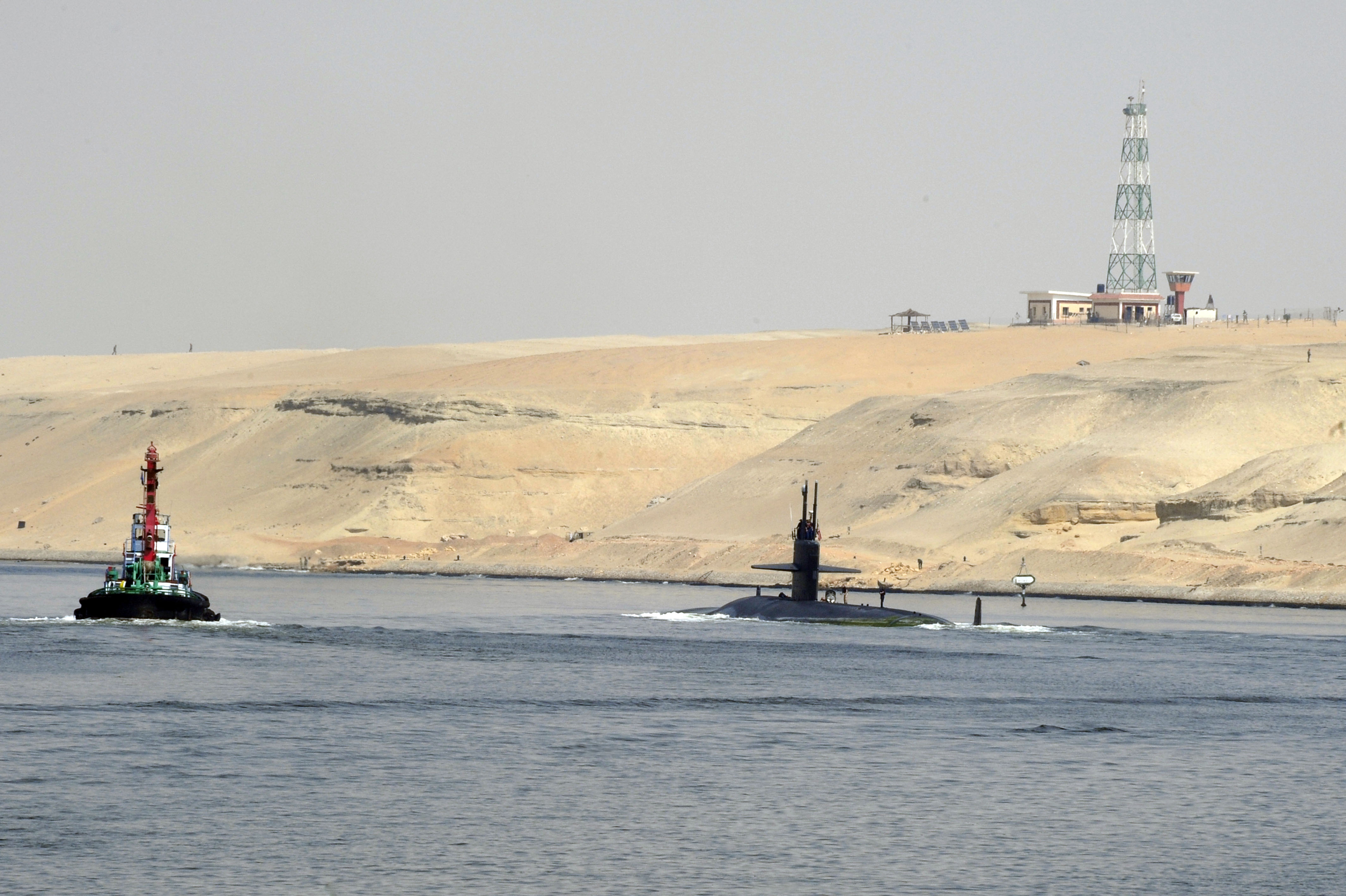 USS NORFOLK SSN-714 am 04.10.2012 im Suez-KanalBild: U.S. Navy