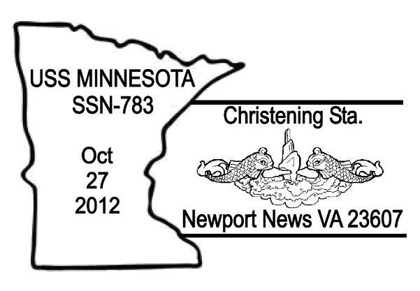 Sonderpoststempel USS MINNESOTA SSN-783 ChristeningBild: Universal Ship Cancellation Society (USCS)