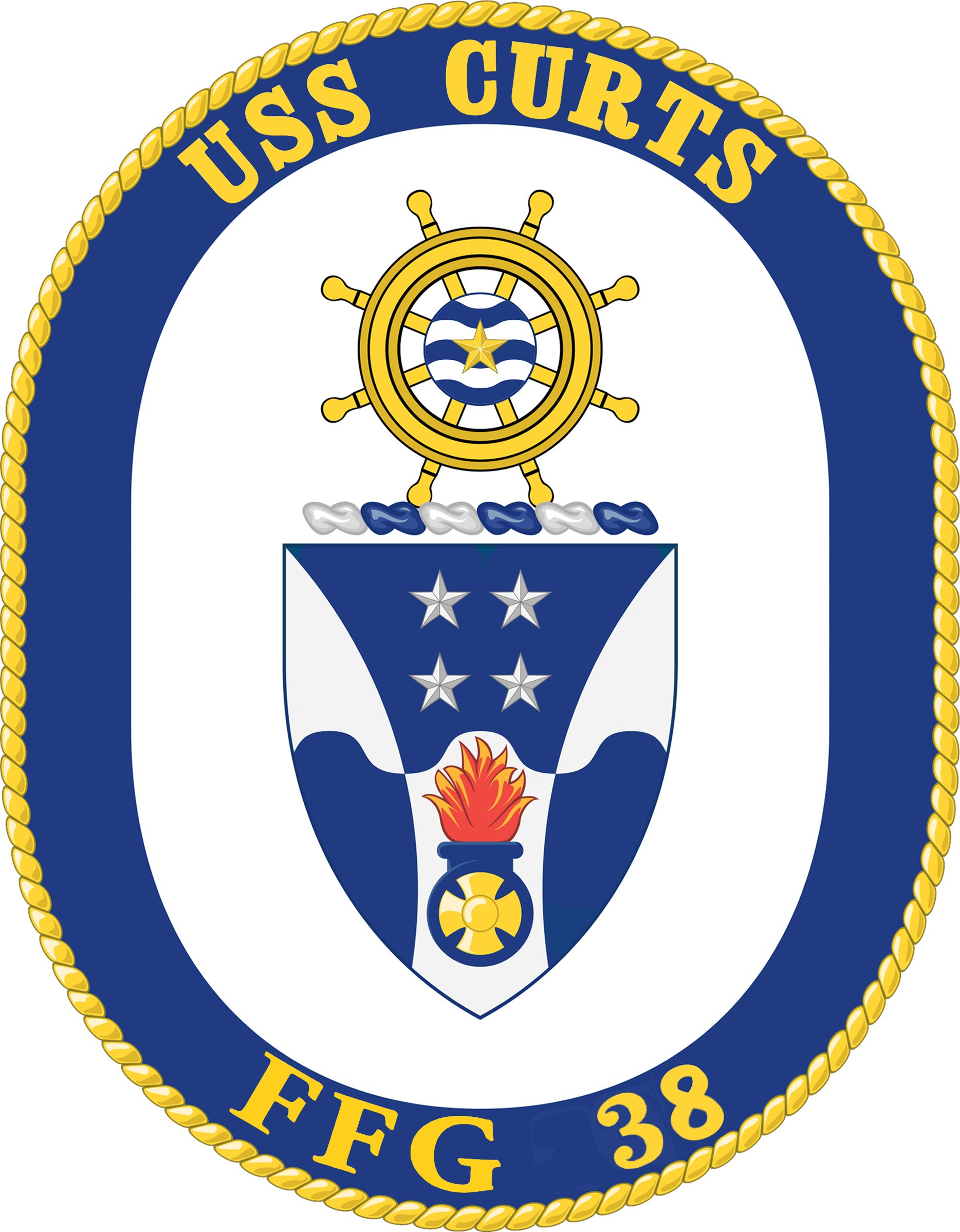 USS CURTS FFG-38 SealGrafik: U.S. Navy