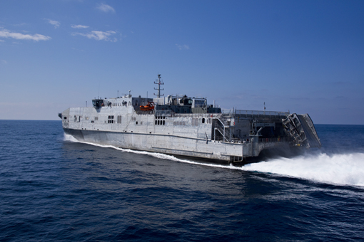 USNS SPEARHEAD JHSV-1 bei der See-ErprobungBild: Austal USA