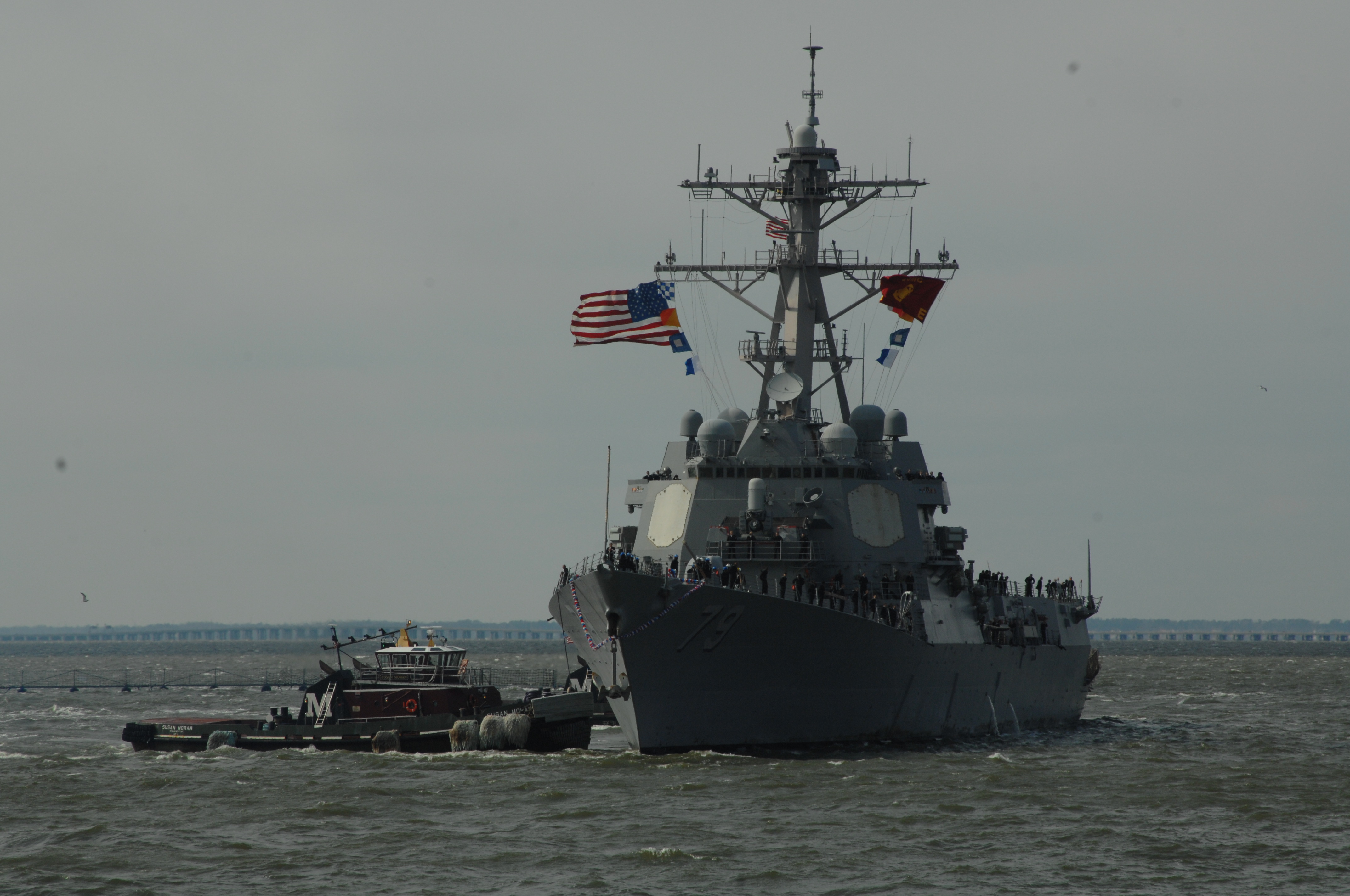 USS OSCAR AUSTIN DDG-79 Einlaufen Norfolk, 17.02.2013