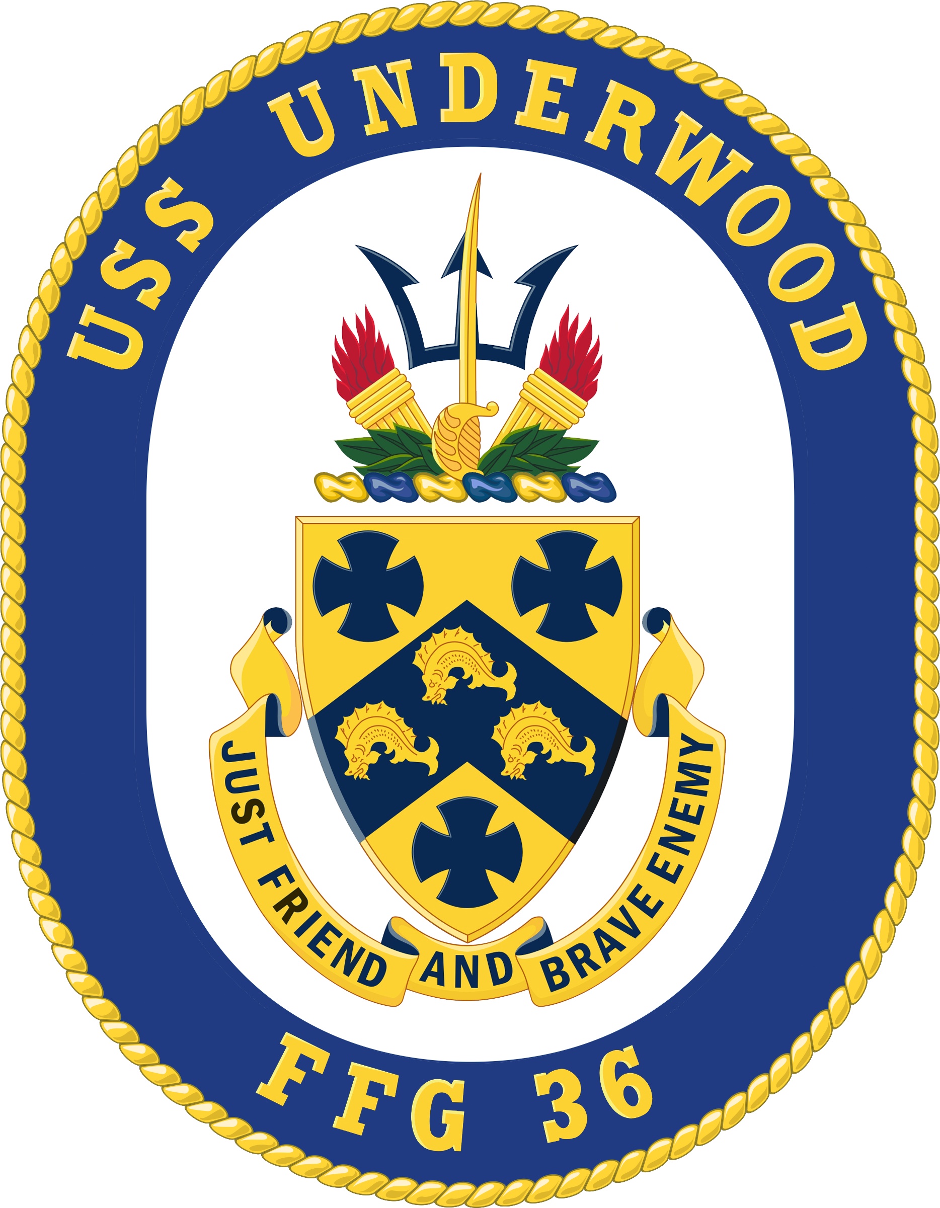 USS UNDERWOOD FFG-36 CrestGrafik: U.S. Navy