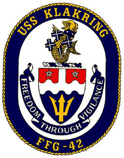 USS KLAKRING FFG-42 CrestGrafik: U.S. Navy