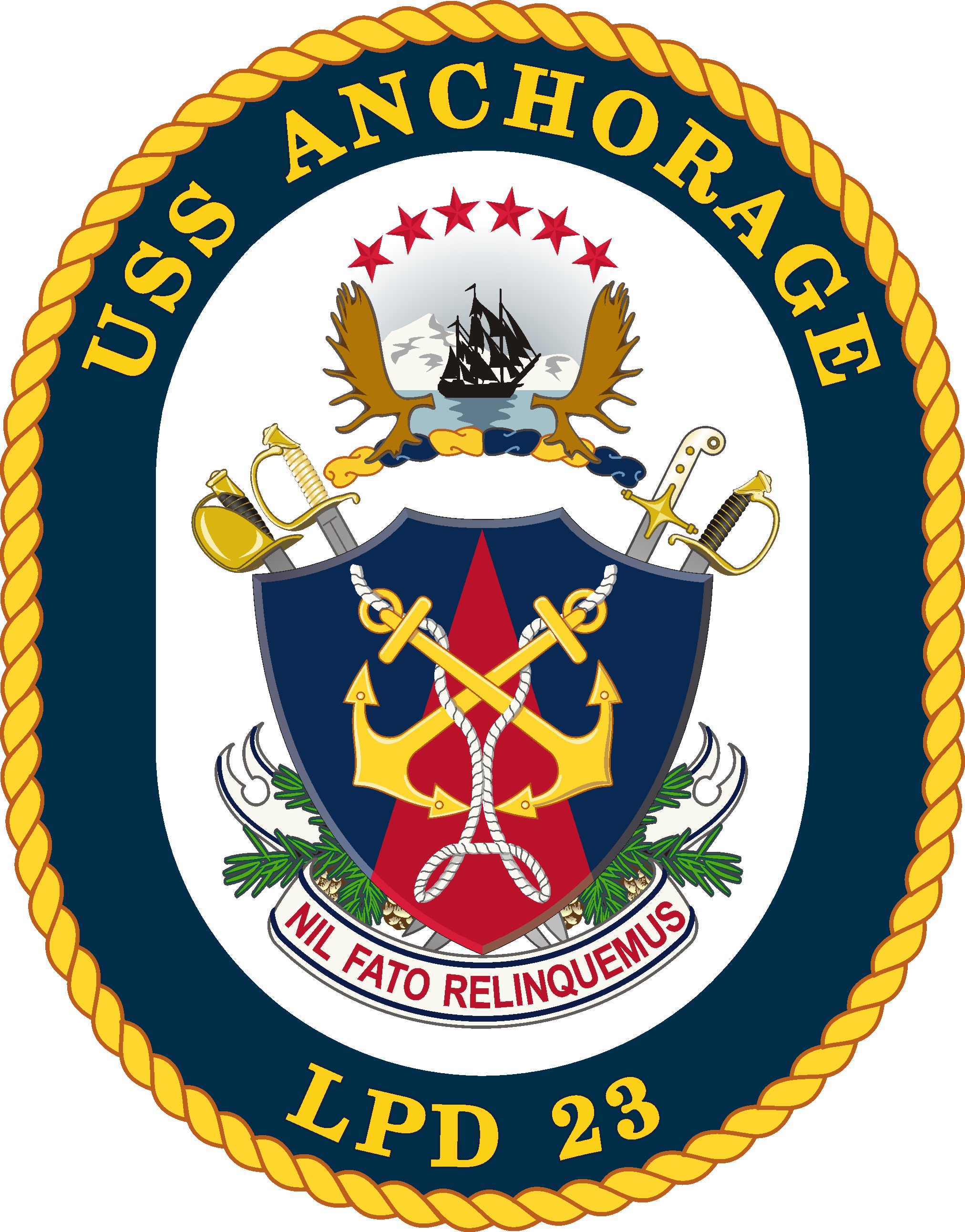 Abzeichen USS ANCHORAGE LPD-23Grafik: U.S. Navy