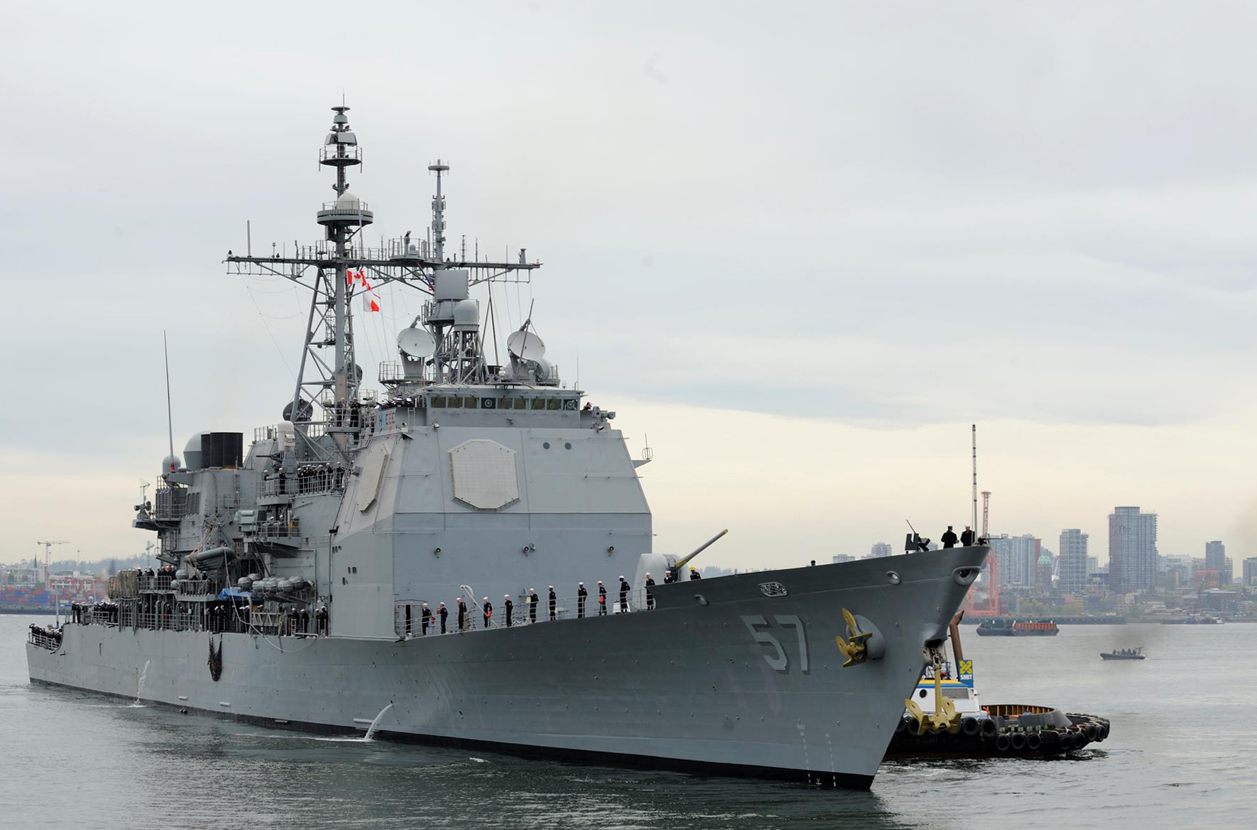 USS LAKE CHAMPLAIN CG-57 Vancouver, Kanada 26.04.2013Bild: U.S. Navy