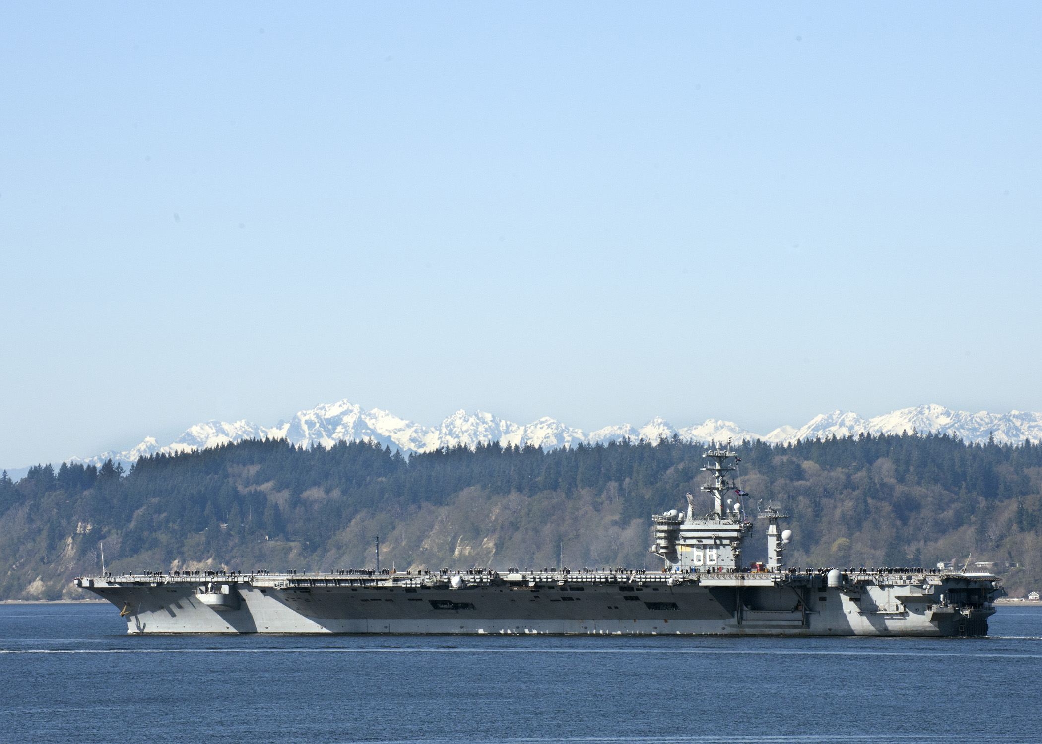 USS NIMITZ CVN-68 Auslaufen Everett 30.03.2013