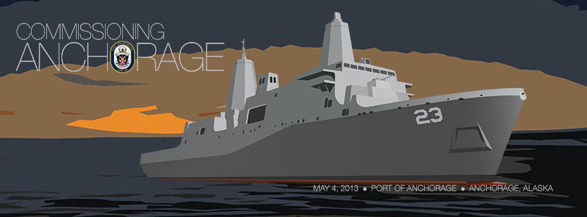 Commissioning USS ANCHORAGE LPD-23Garfik: USS ANCHORAGE Facebook Seite