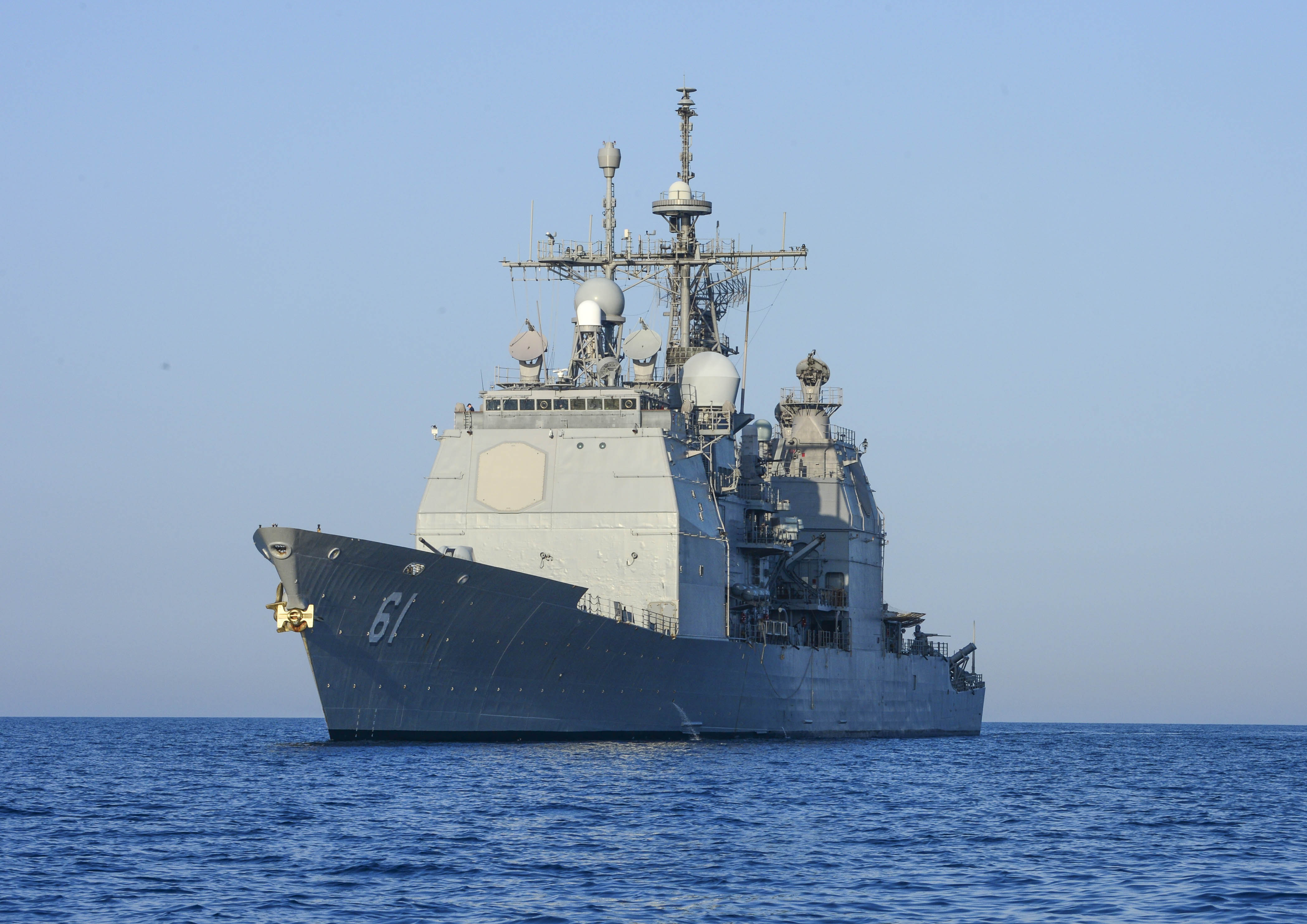 USS MONTEREY CG-61 Porto Palerma, Albanien 28.04.2013Bild: U.S. Navy