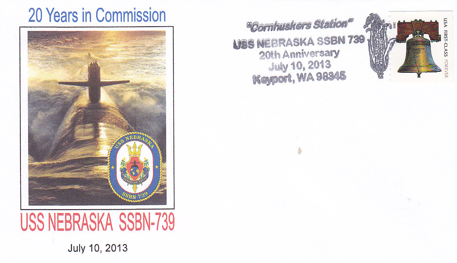 Beleg USS NEBRASKA SSBN-739 20 Jahre im Dienst Keyport