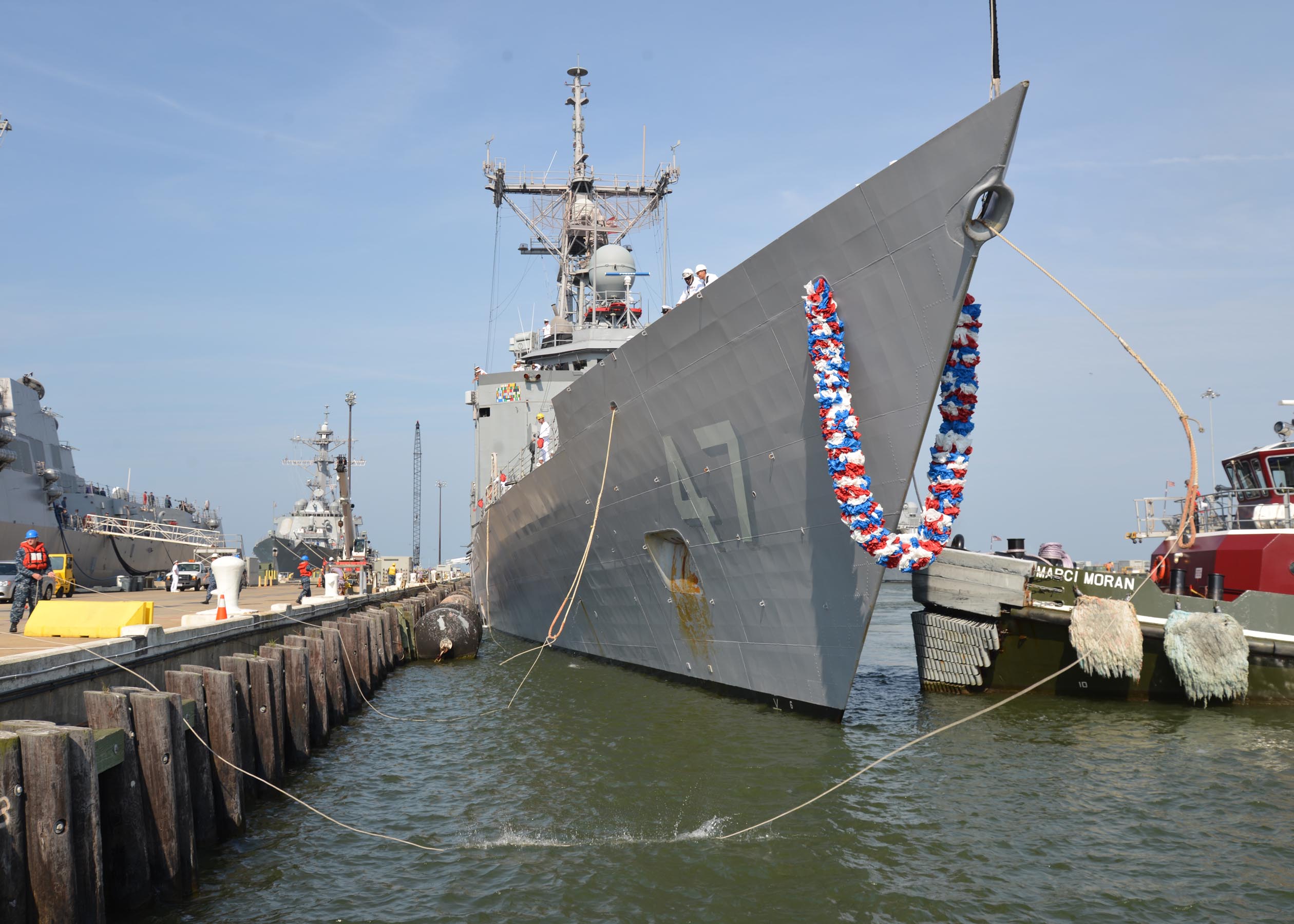 USS NICHOLAS FFG-47 Ankunft Norfolk am 09.08.2013Bild: U.S. Navy