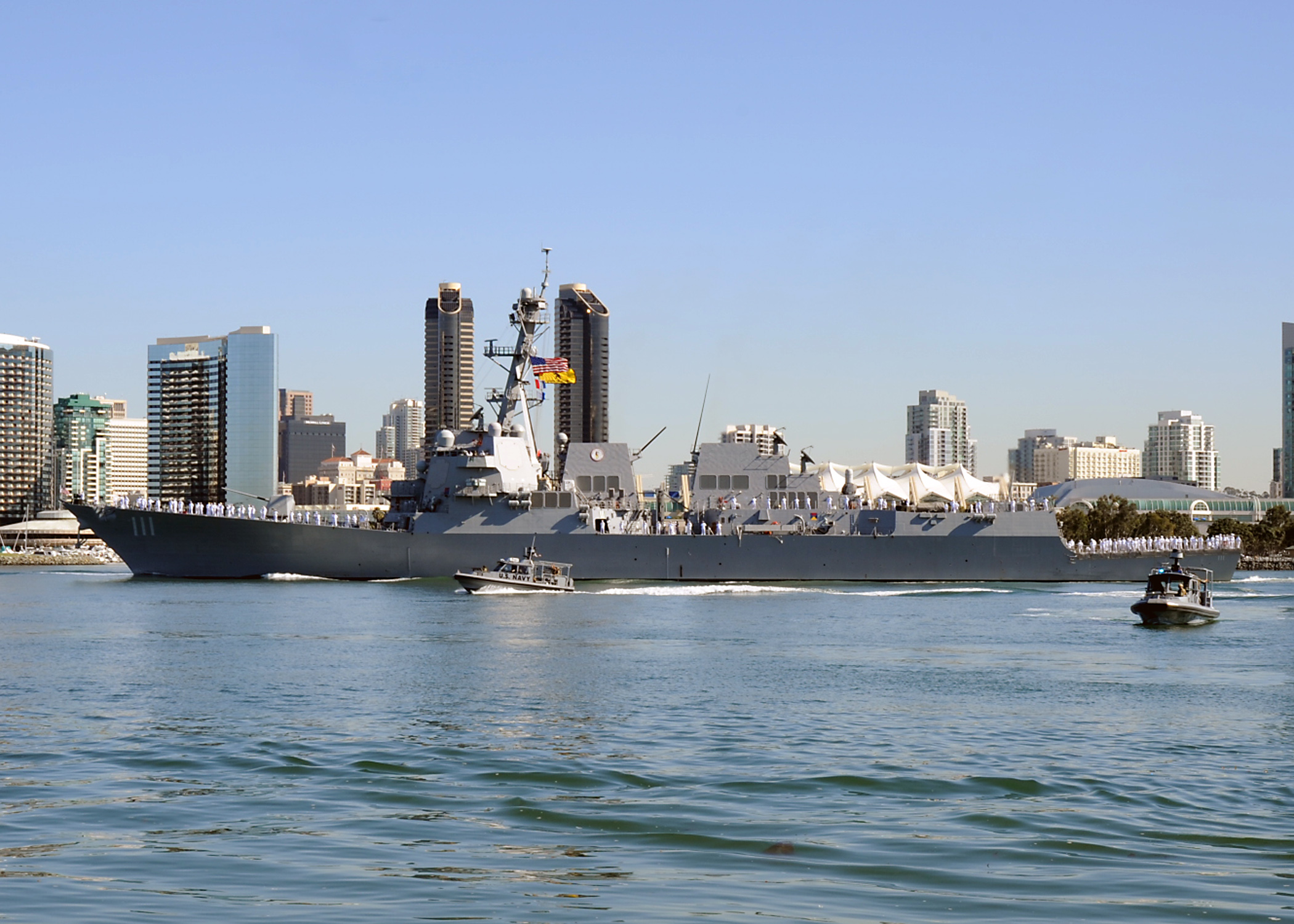 USS SPRUANCE DDG-111 Auslaufen San Diego 16.10.2013Bild: U.S. Navy