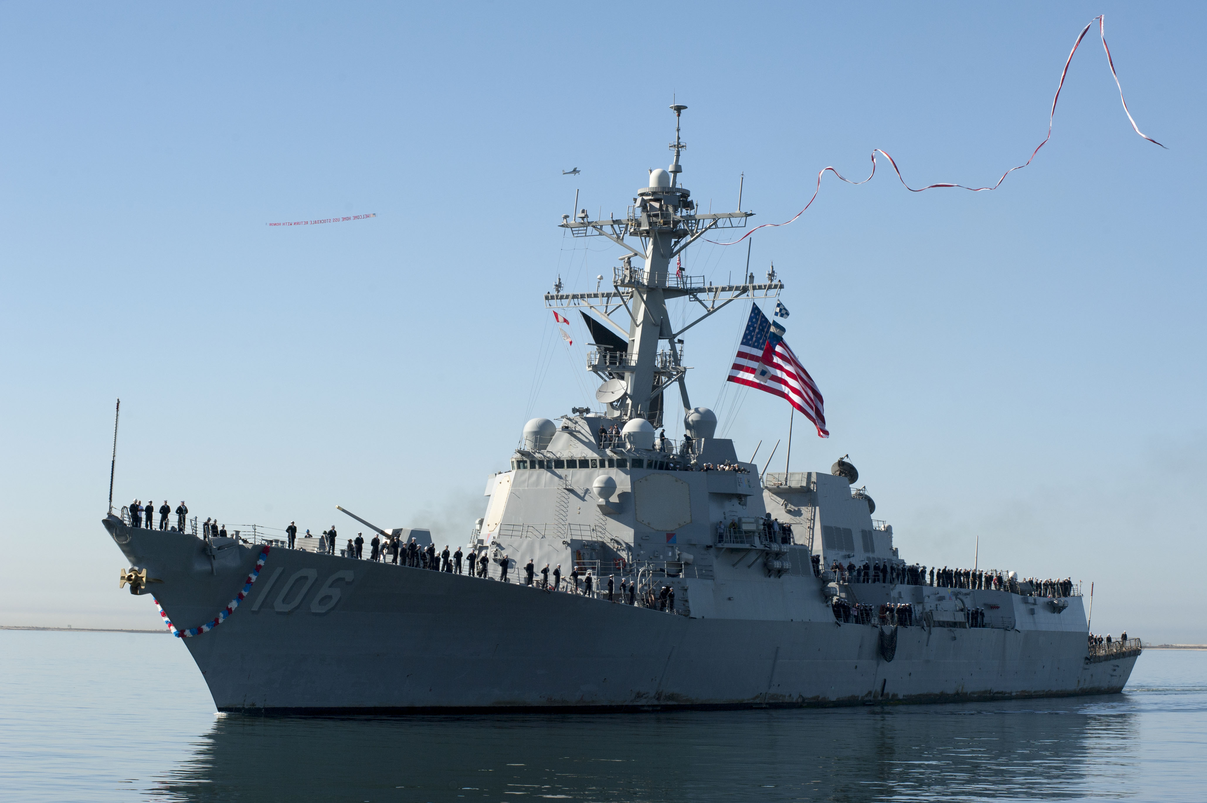 USS STOCKDALE DDG-106 Einlaufen San Diego 08.11.2013Bild: U.S. Navy