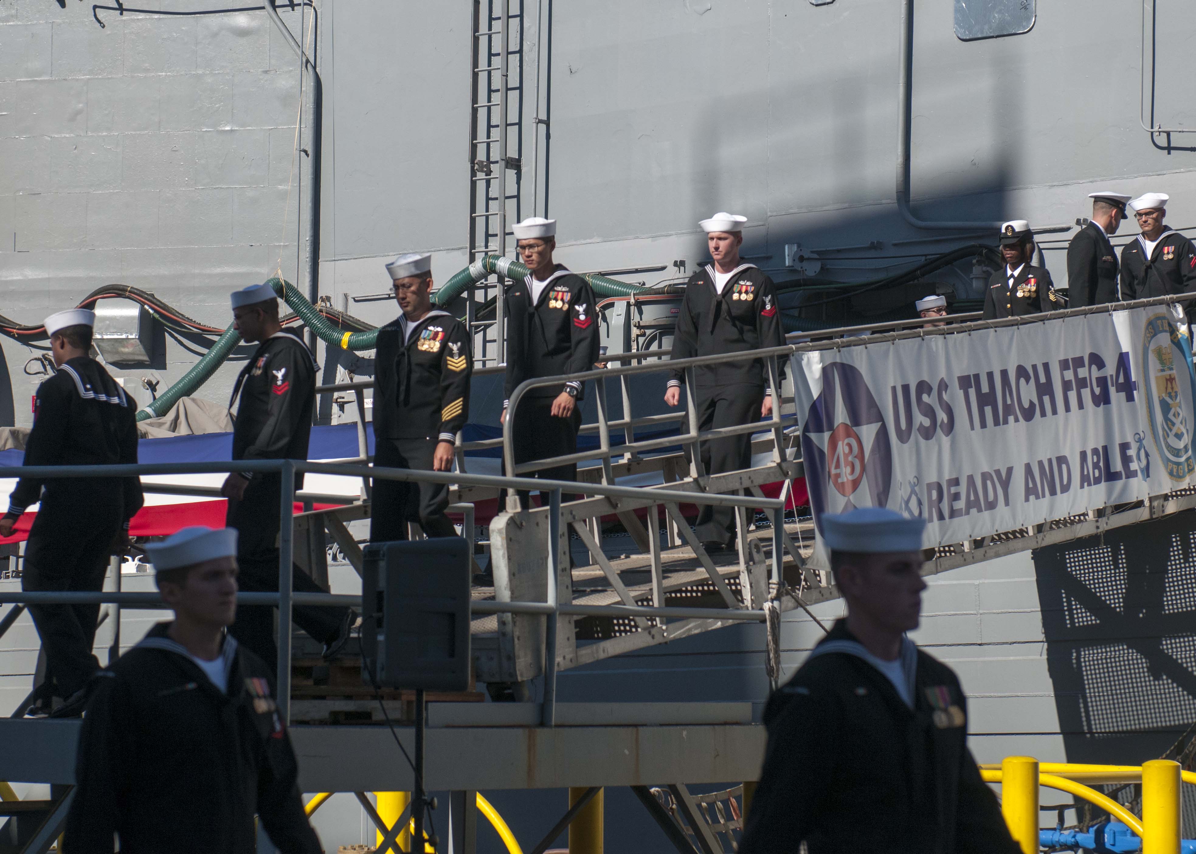 USS THACH FFG-43 Decommissioning CeremonyBild: U.S. Navy