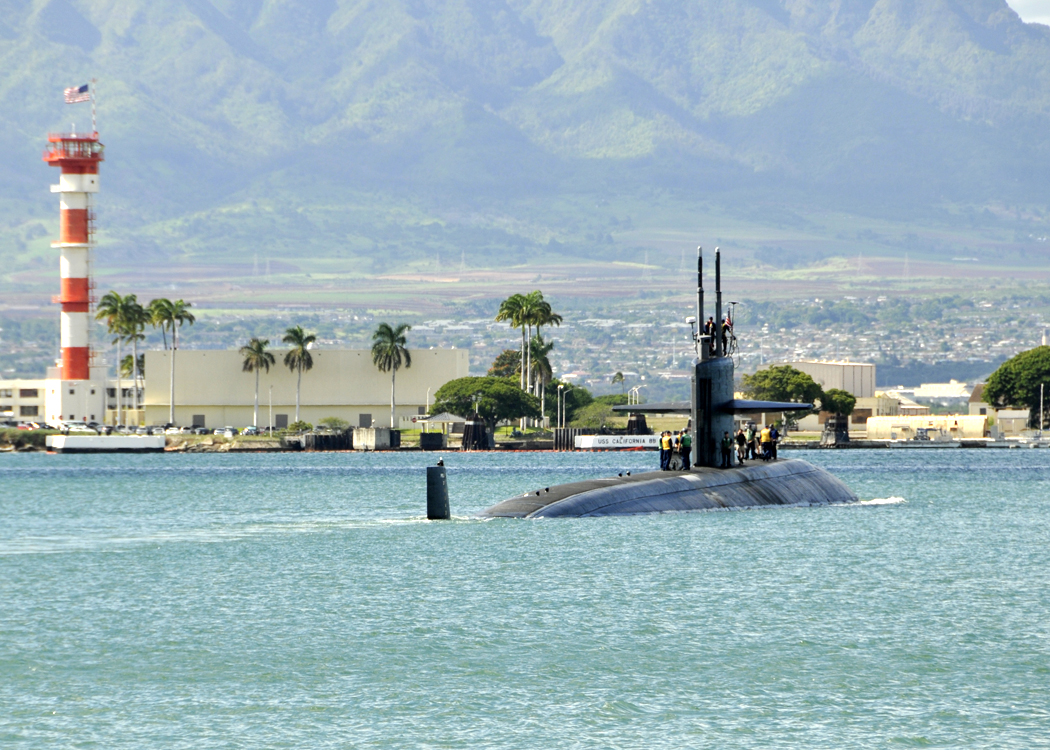 USS CITY OF CORPUS CHRISTI SSN-705 Auslaufen Pearl Harbor 04.11.2013Bild: U.S. Navy