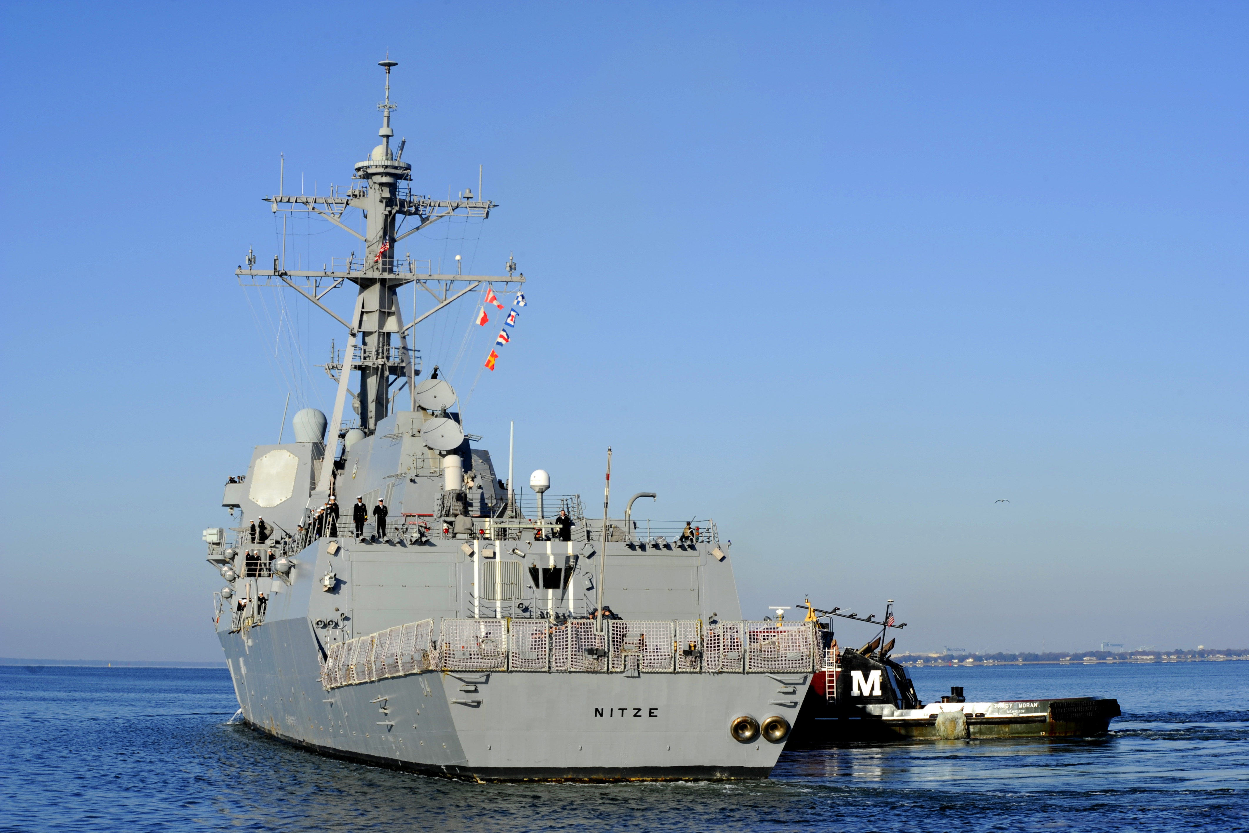USS NITZE DDG-94 Auslaufen Norfolk 29.11.2013Bild: U.S. Navy