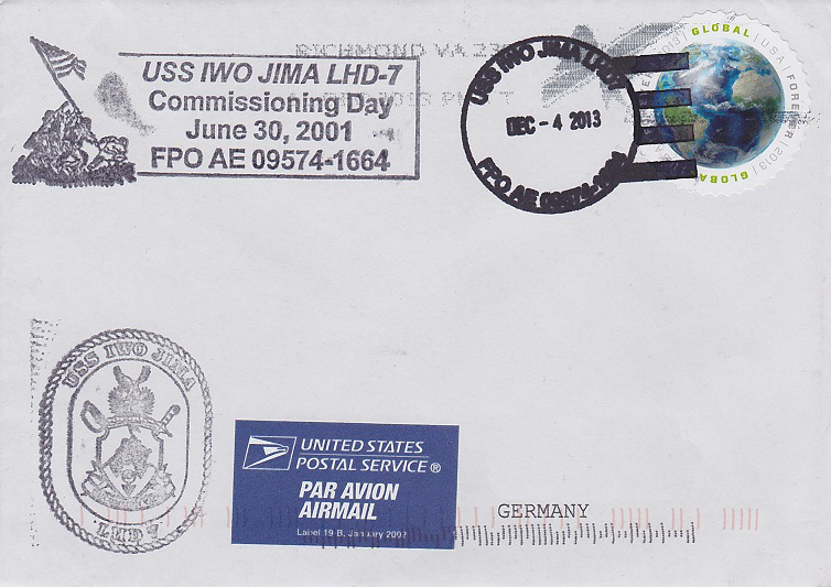 Beleg USS IWO JIMA LHD-7 vom 04.12.2013 von Daniel Gornig