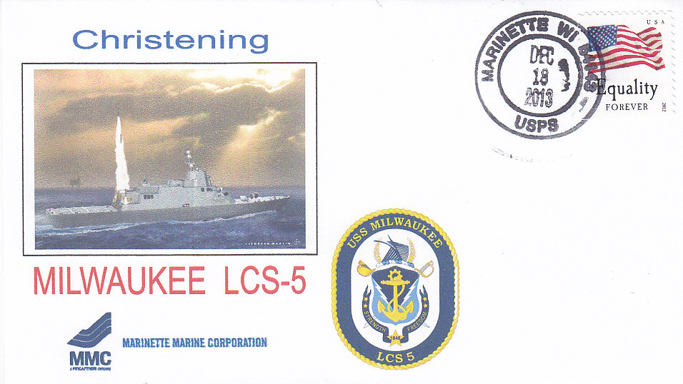 Beleg USS MILWAUKEE LCS-5 Taufe