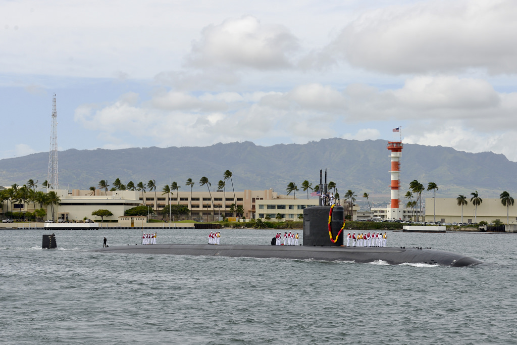 USS SANTA FE SSN-763 Einlaufen Pearl Harbor 28.01.2014 Bild: U.S. Navy