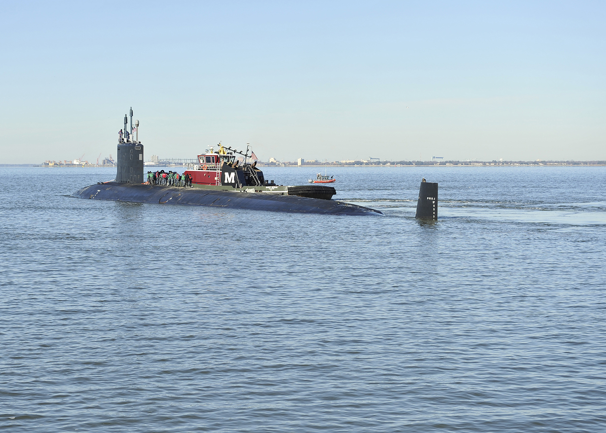 USS MINNESOTA SSN-783 Auslaufen Norfolk am 08.01.2014 Bild: U.S. Navy