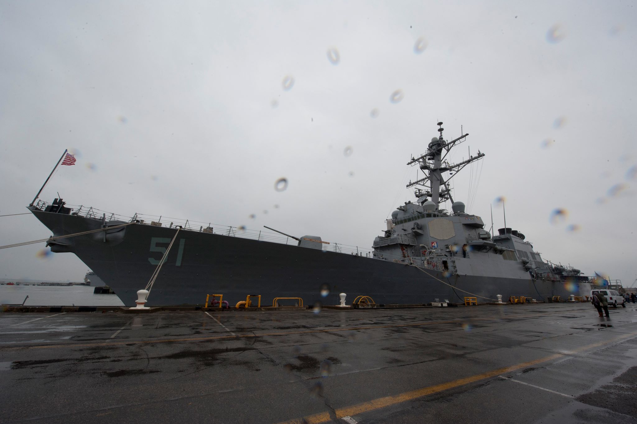 USS ARLEIGH BURKE DDG-51 am 15.02.2014 in Norfolk Bild: USS ARLEIGH BURKE Facebook page