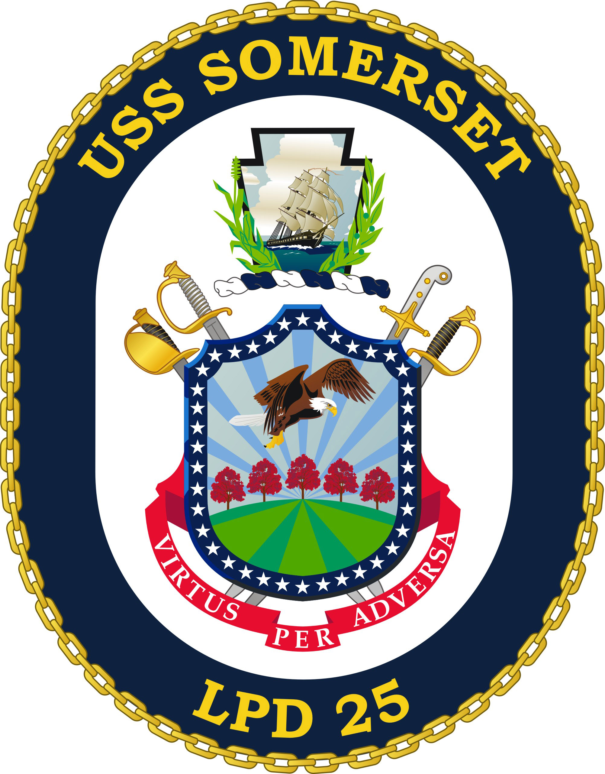 USS SOMERSET LPD-25 Crest Grafik: U.S. Navy