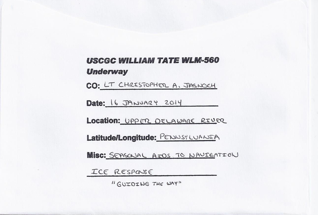 Beleg USCGC WILLIAM TATE WLM-560 Rücksiete von Christian Seonbuchner