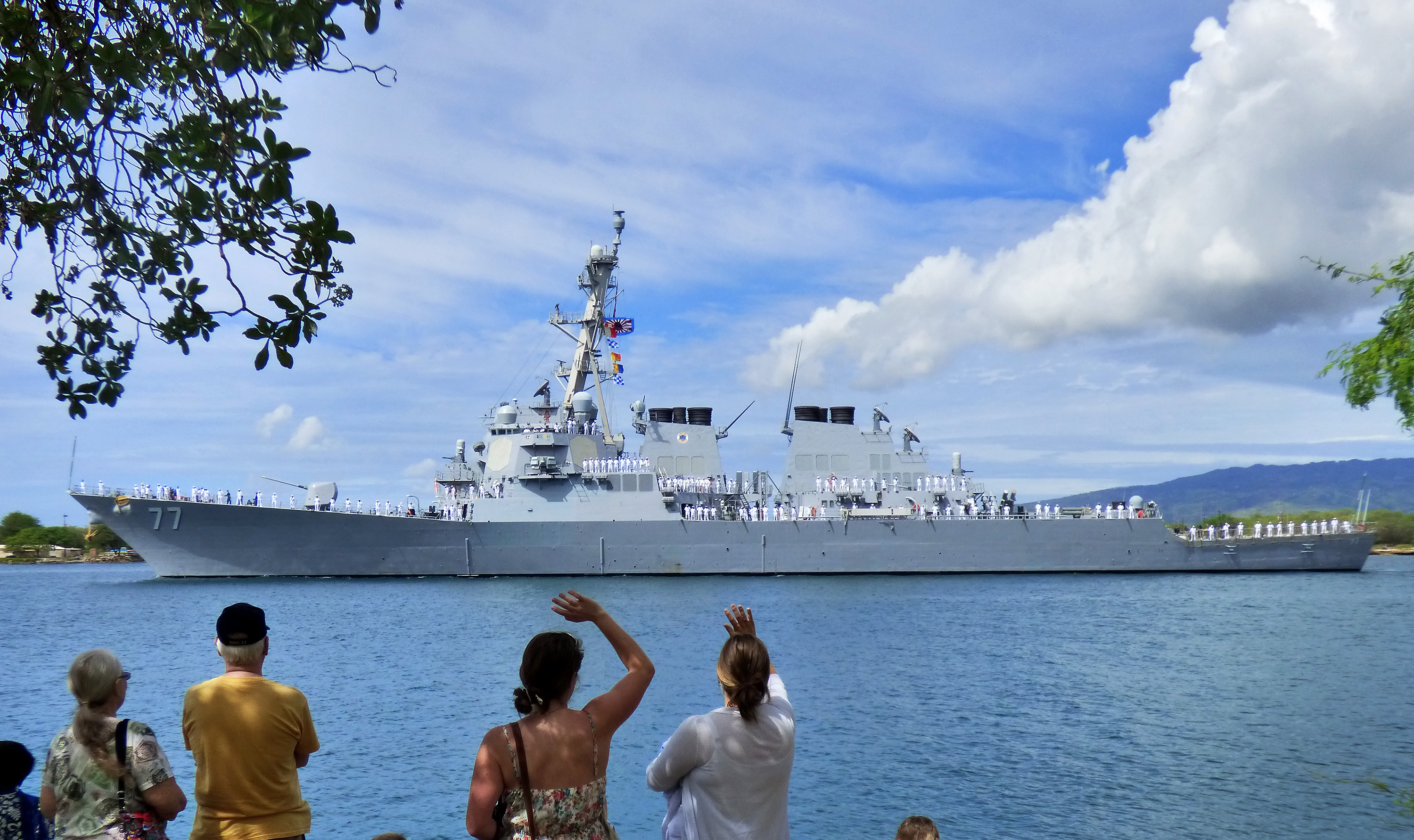 USS O`KANE DDG-77 Auslaufen Pearl Harbor am 07.03.2014 Bild: U.S. Navy