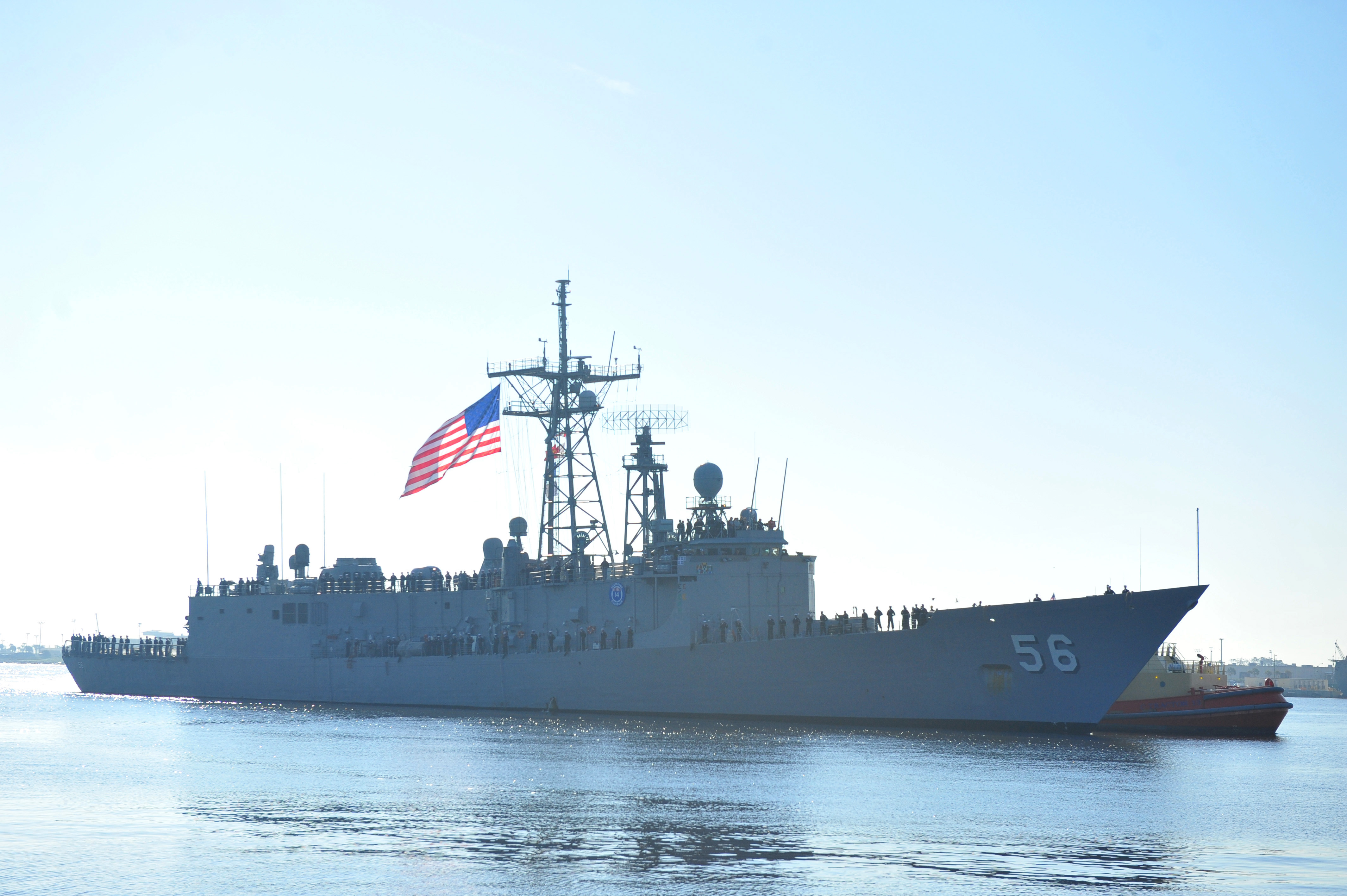 USS SIMPSON FFG-56 Einlaufen Mayport am 20.03.2014 Bild: U.S. Navy