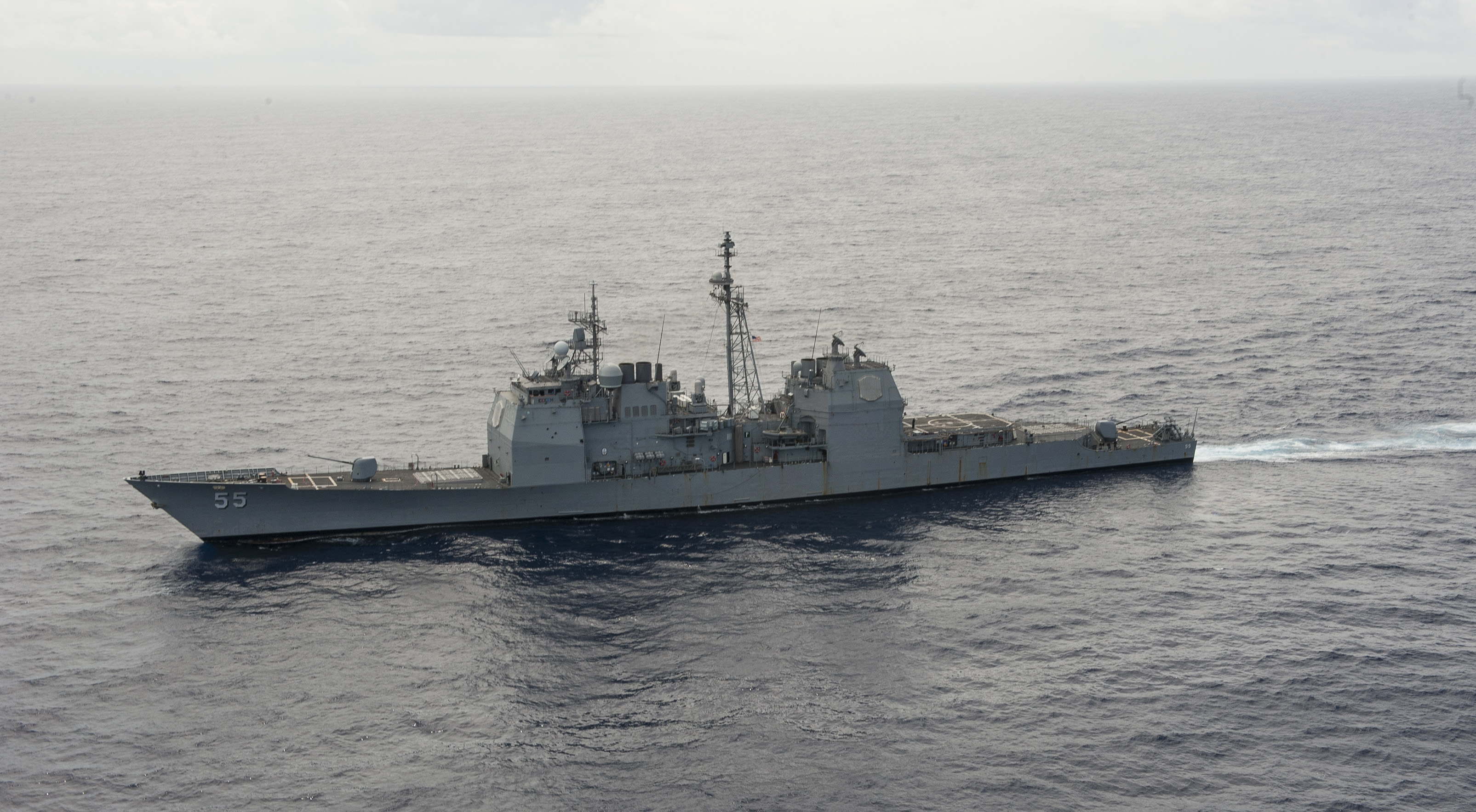 USS LEYTE GULF CG-55 im März 2014 im Atlantik Bild: U.S. Navy