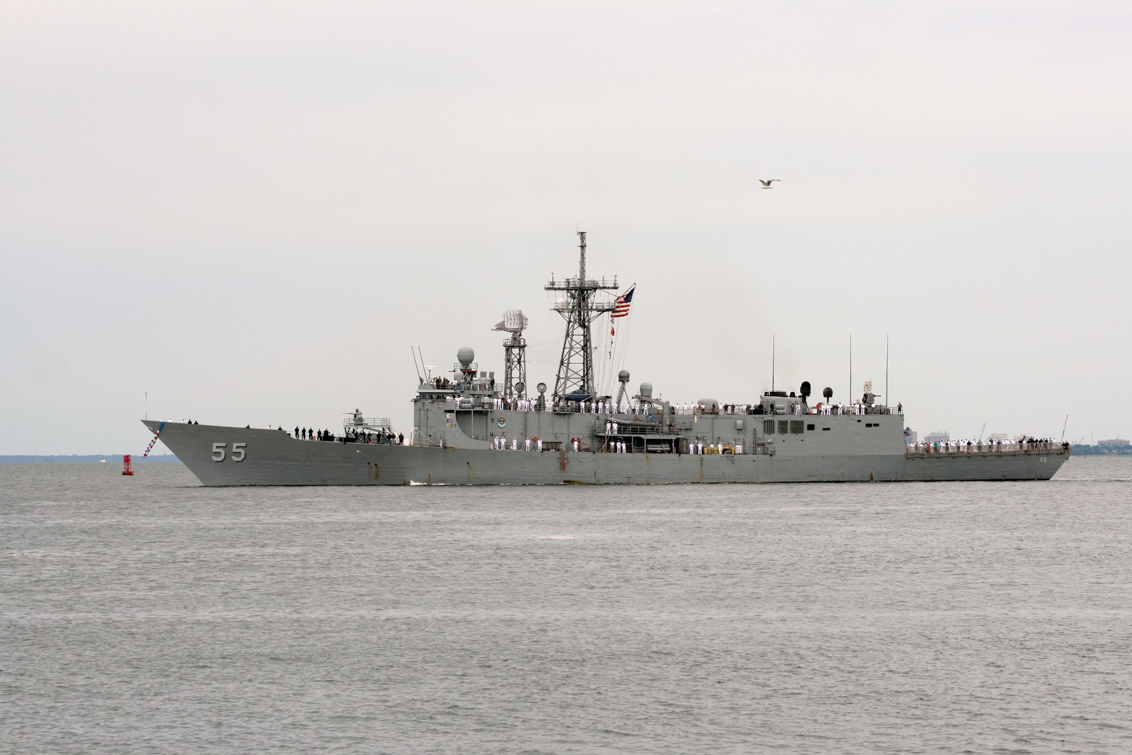 USS ELROD FFG-55 Einlaufen Norfolk am 19.07.2014 Bild: U.S. Navy