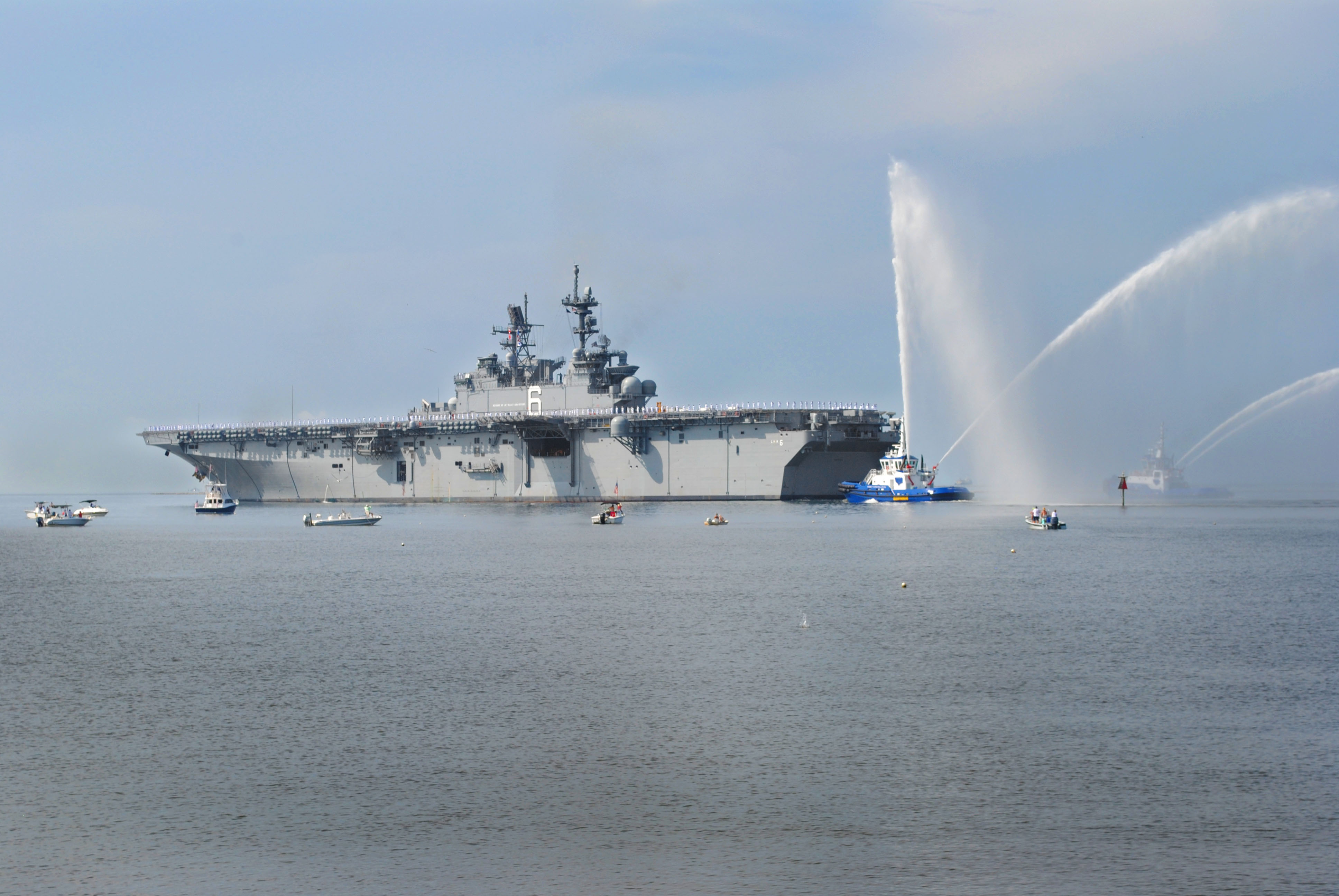 USS AMERICA LHA-6 Auslaufen Pascagoula am 11.07.2014 Bild: Huntington Ingalls Shipbuilding