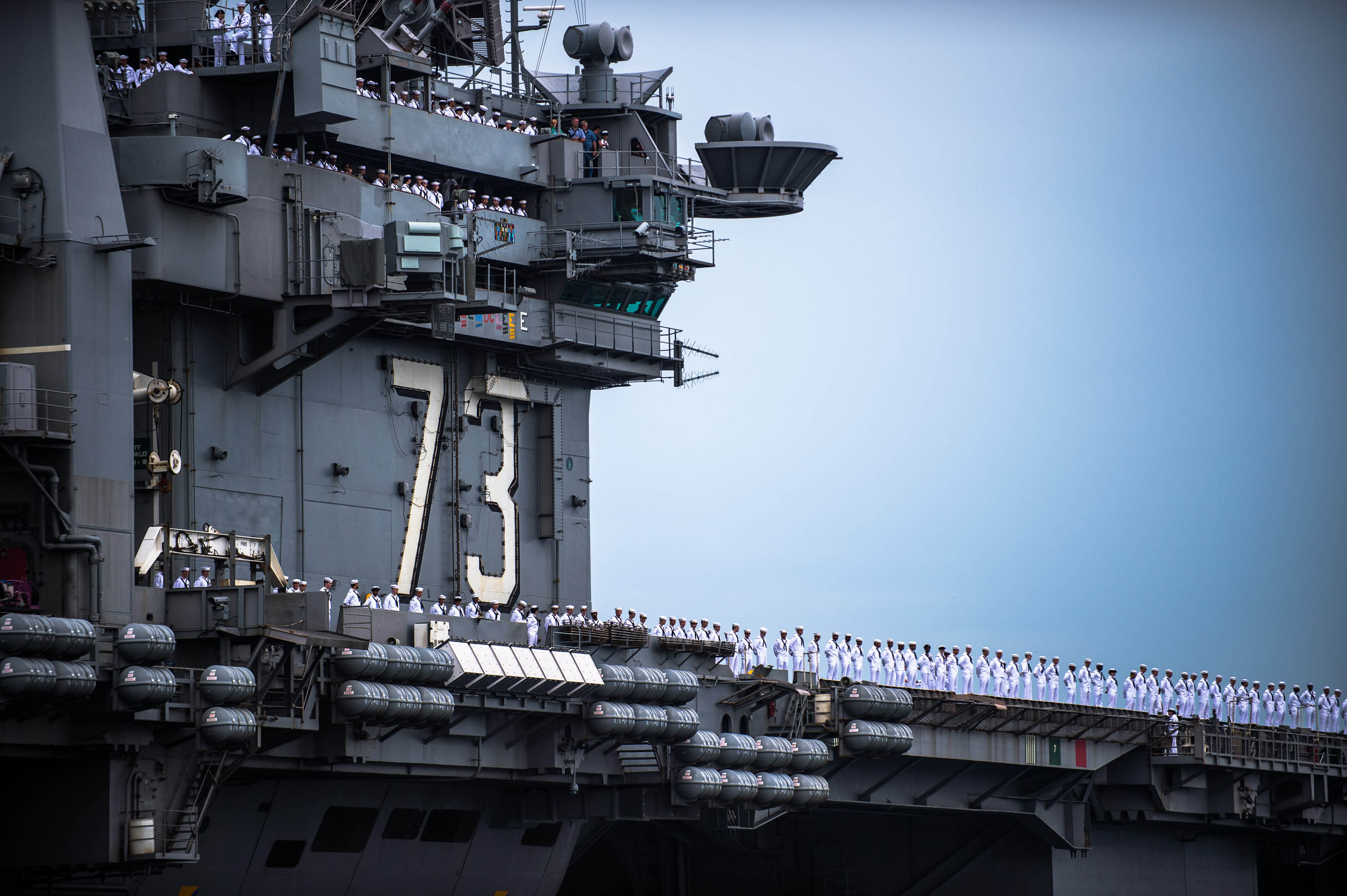 USS GEORGE WASHINGTON CVN-73 Einlaufen Yokosuka am 08.08.2014 Bild: U.S. Navy