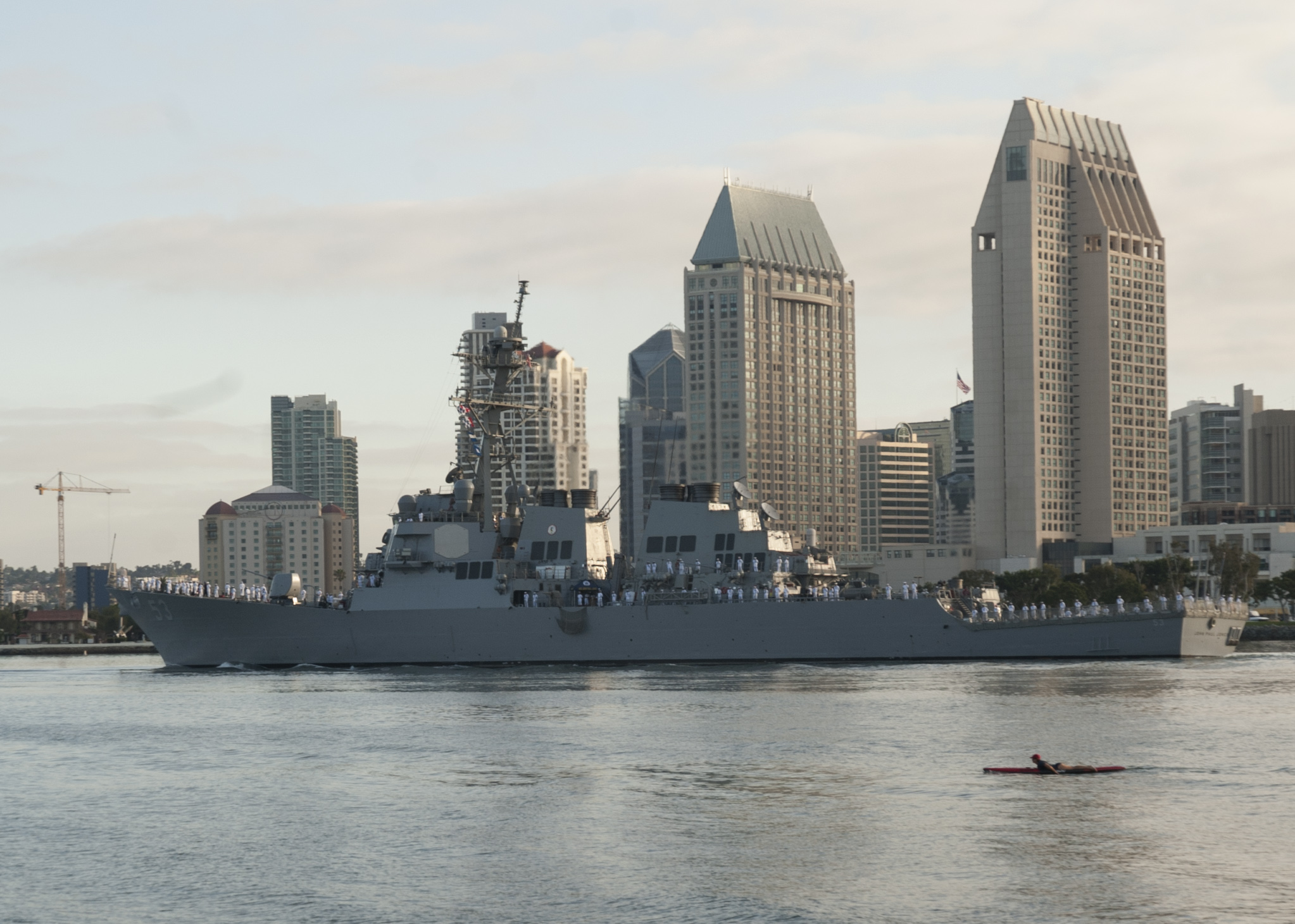 USS JOHN PAUL JONES DDG-53 Auslaufen San Diego 06.08.2014 Bild: U.S. Navy