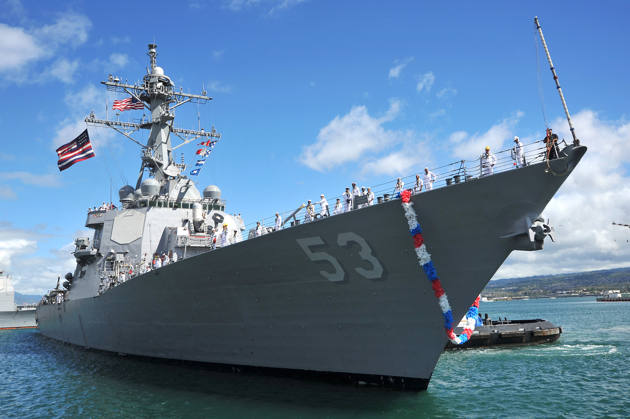 USS JOHN PAUL JONES DDG-53 Einlaufen Pearl Harbor am 15.08.2014 Bild: U.S. Navy