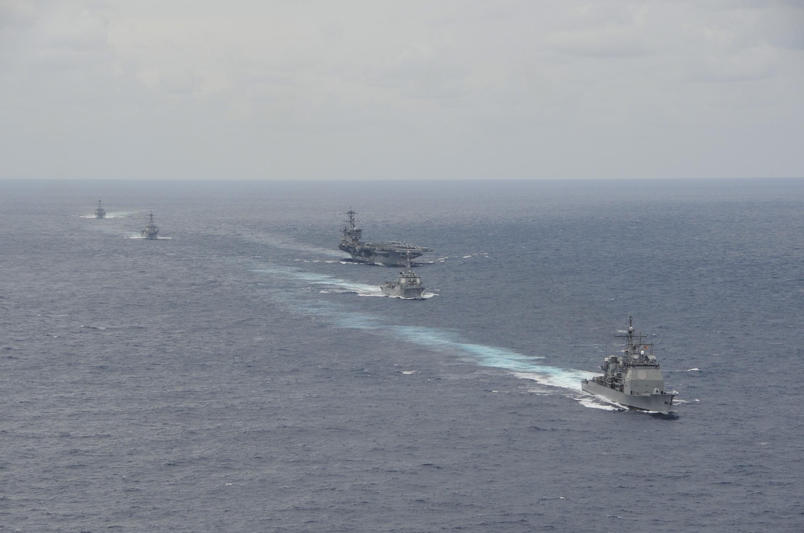 USS THEODORE ROOSEVELT CVN-71 Carrier Strike Group am 20.09.2014 im Atlantik Bild: U.S. Navy