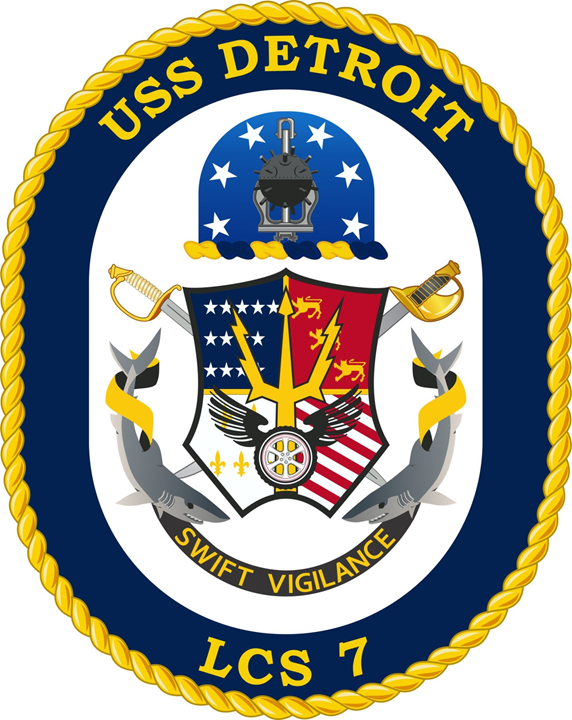 USS DETROIT LCS-7 Crest Grafik: U.S. Navy