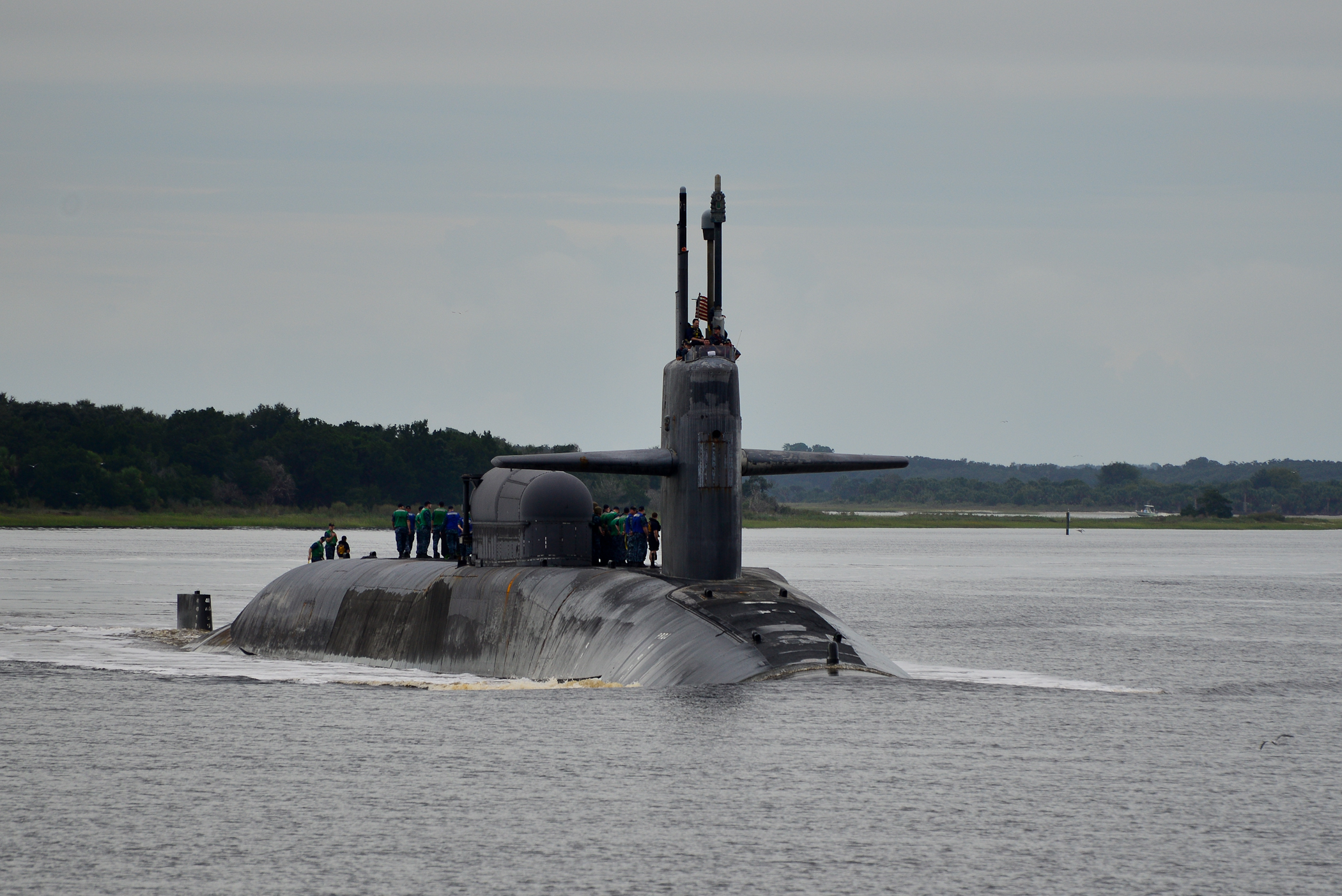USS GEORGIA SSGN-729 Einlaufen Kings Bay, GA am 29.09.2014 Bild: U.S. Navy