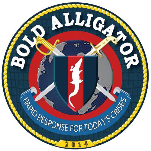 Exercise Bold Alligator 2014 Crest Grafik: U.S. Navy