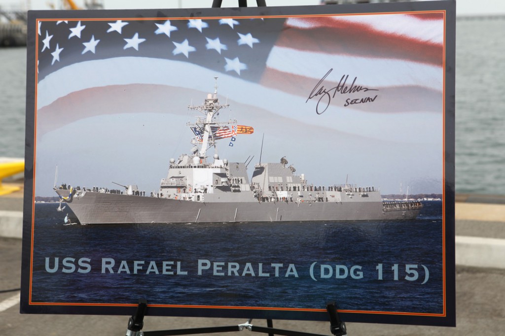 USS RAFAEL PERALTA DDG-115 Ankündigung Bild: U.S. Navy