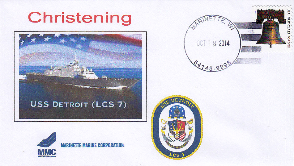 Beleg USS DETROIT LCS-7 Christening