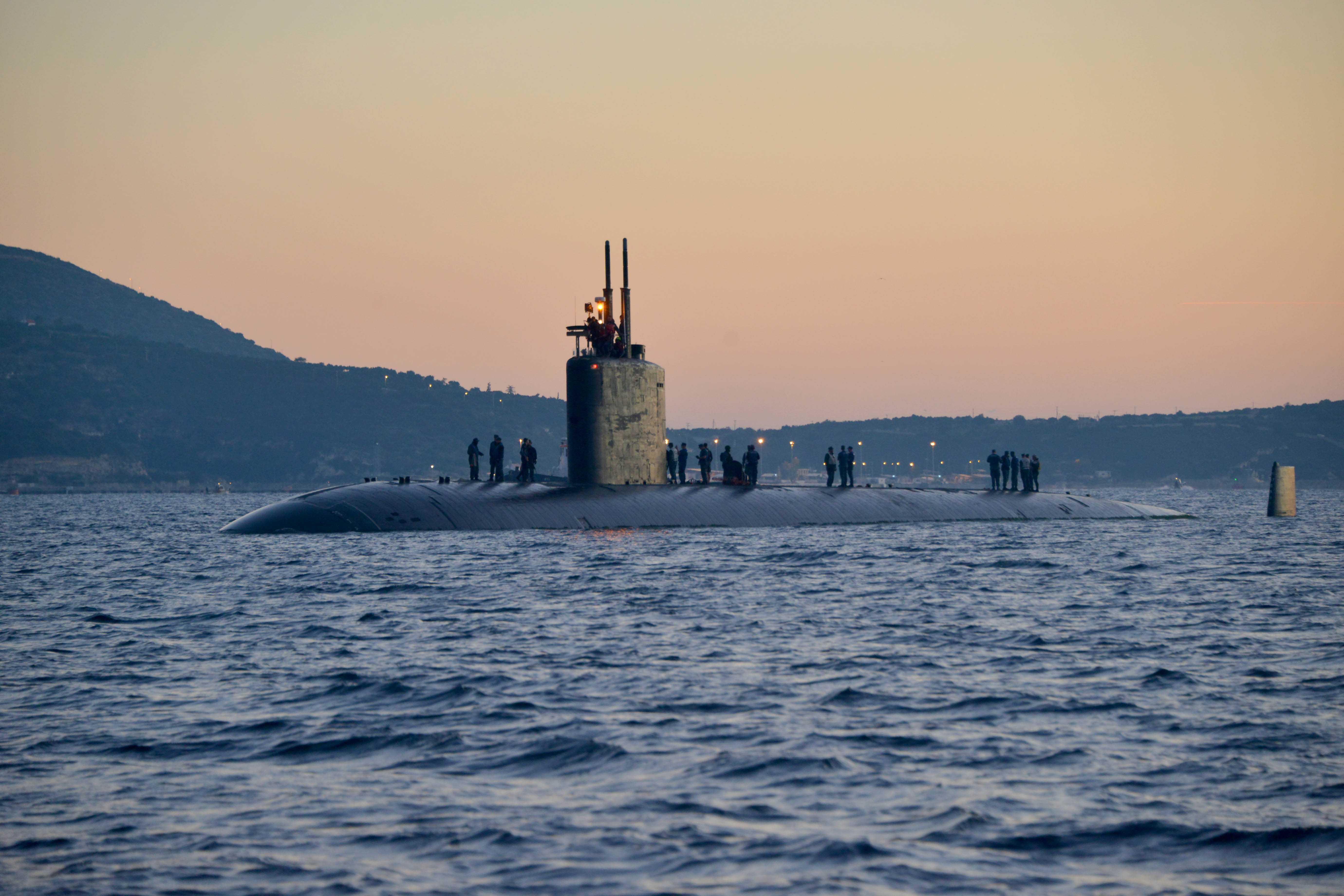 USS BOISE SSN-764 am 23.12.2014 Souda-Bucht, Kreta Bild: U.S. Navy